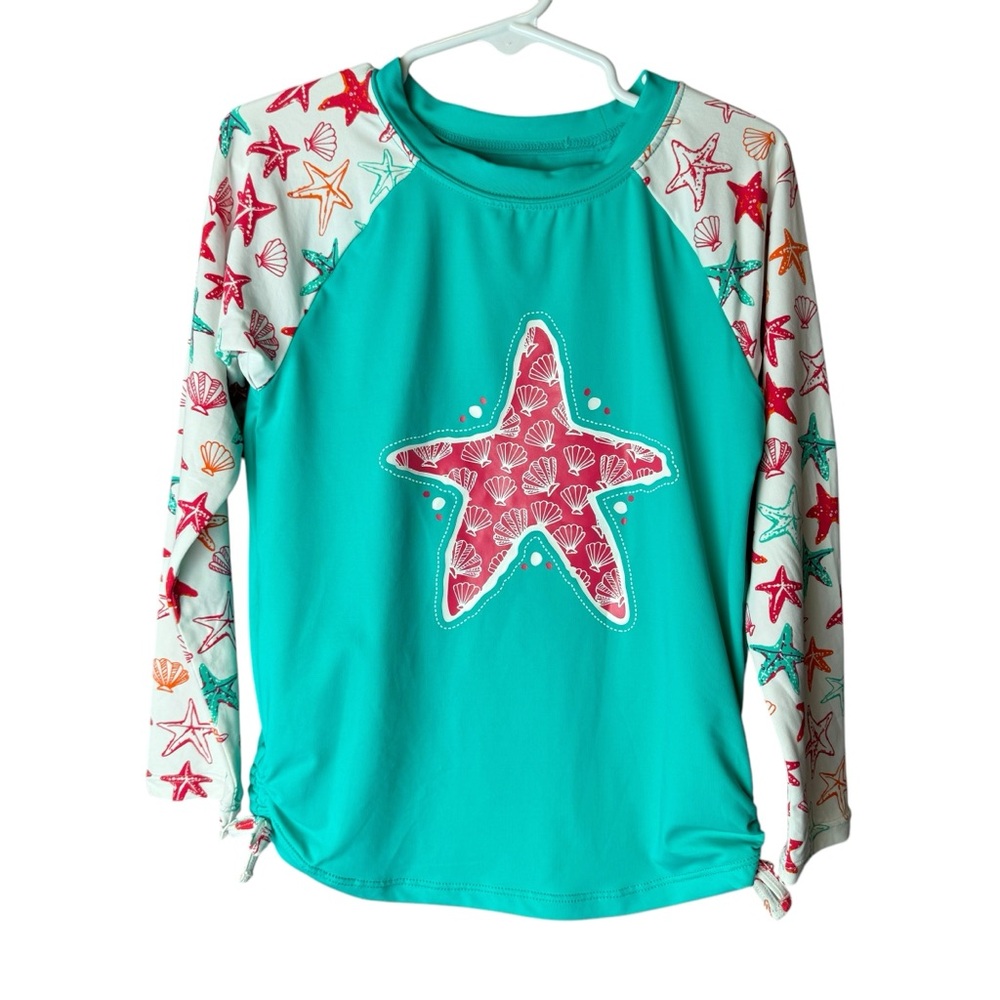Hatley Rashguard Top Star Fish - Girls size 5